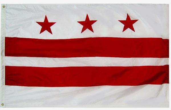 3x5' District of Columbia (Washington D.C.) Outdoor Flag California's Flag Company