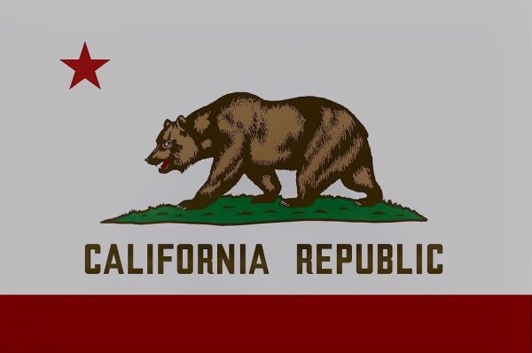 California bear: Don't worry, be grizzly. This flag represents the chillest state in the union.
