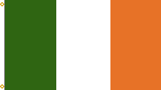 Sewn Irish Flags