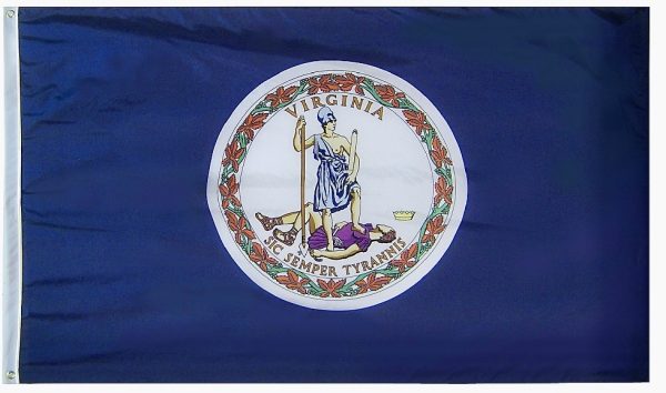 3x5' Outdoor Virginia Flag California's Flag Company