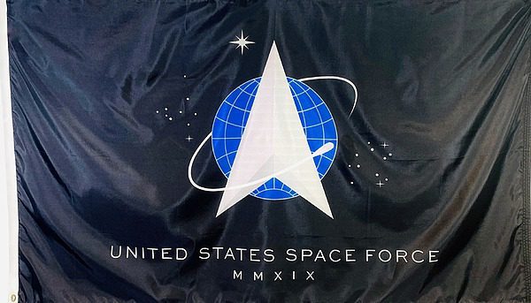 Reaching for the Stars: The United States Space Force flag, a symbol of America's commitment to exploration, protection, and innovation in the vast frontier of space.
